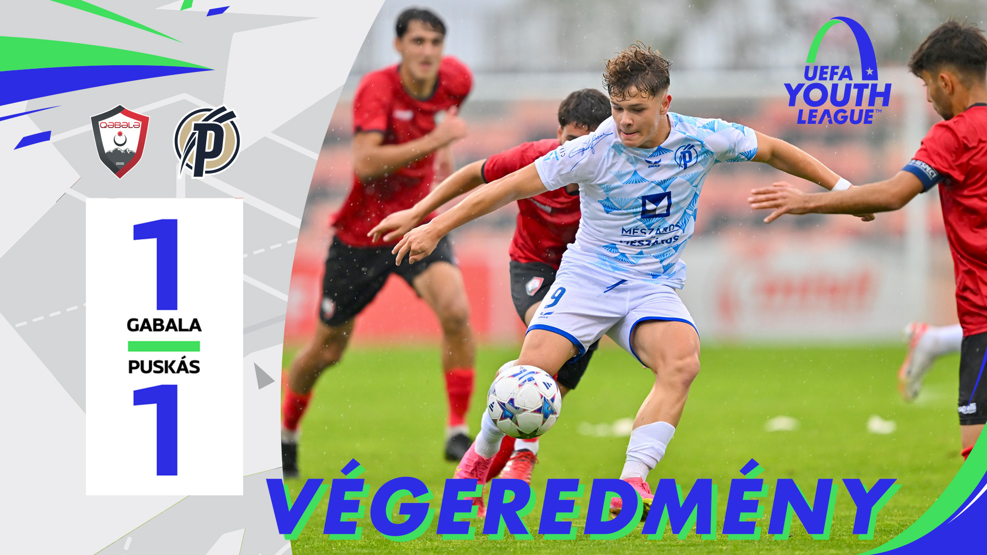 Youth League: döntetlen az első meccsen